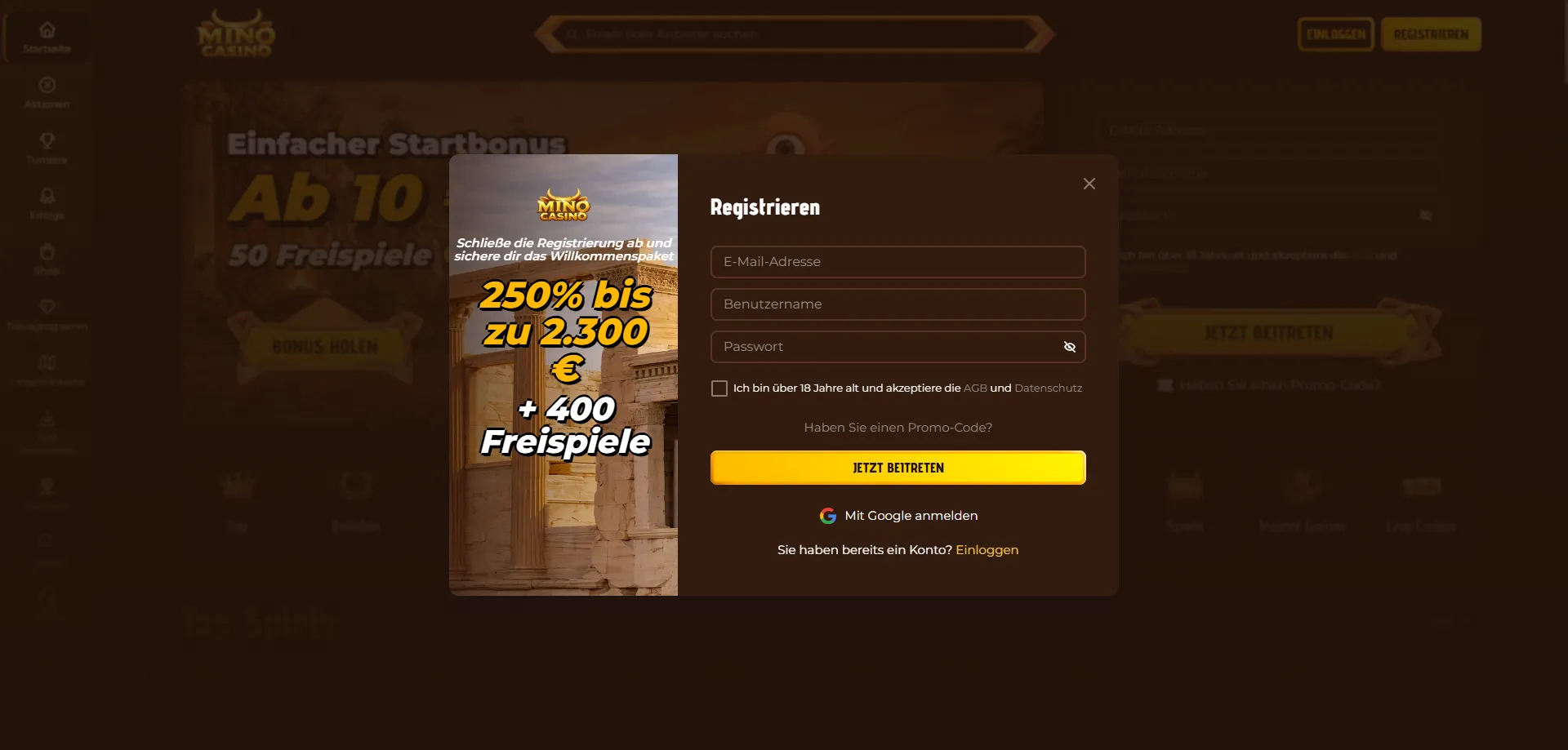 Mino Casino Registrierung – Schritt-für-Schritt Anleitung für AT Spieler